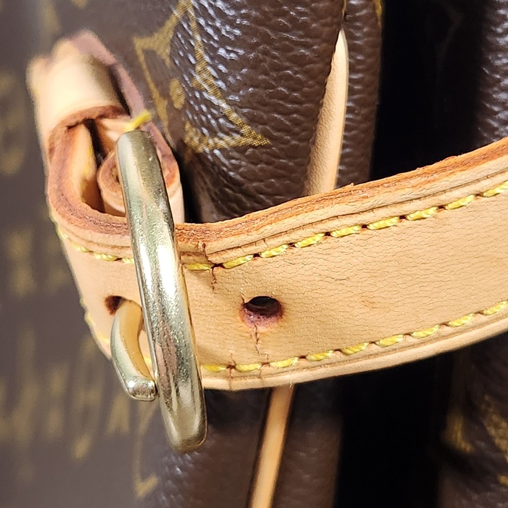 COA Louis Vuitton Monogram Batignolles Horizontal Bucket Tote Bag Brown Purse - Picture 10 of 16